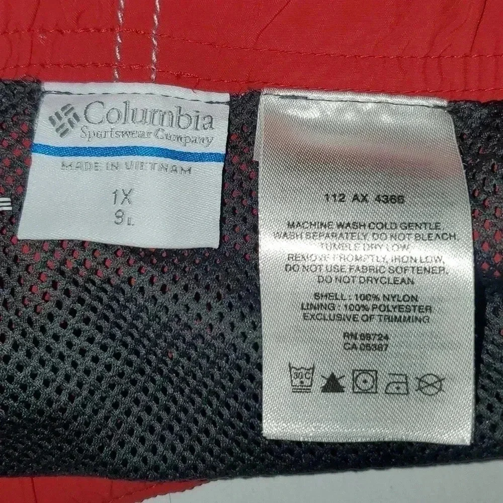 Columbia PFG Omni Shade Shorts Men’s 1x Red Fishing Outdoor